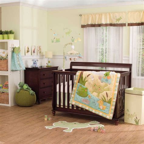 The mod turtle bedding sets are more about bold colors and patterns than they are about taking part in recreating underwater scenery or hanging out baby sea turtle crib bedding sets with the increasing awareness of the plight of sea turtles and their disappearing habitats comes a whole. In the Pond 4 Piece Crib Bedding by Carter's - Frog , Duck ...