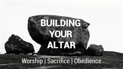 Building Your Altar Sermon Series By Kings Church Heathfield