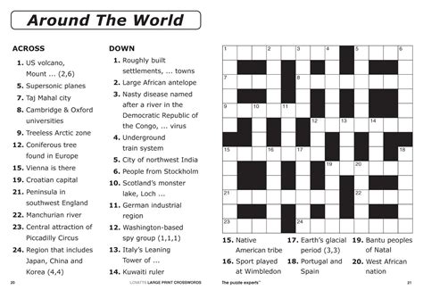 Free Printable Sports Crossword Puzzles Free Printabl