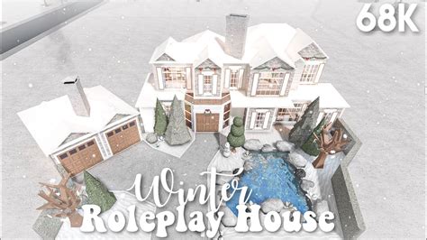 Winter Roleplay House Bloxburg Speed Build Including The Christmas