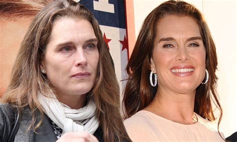 bare faced beauties as 47 year old brooke shields steps out make up free we reveal what other