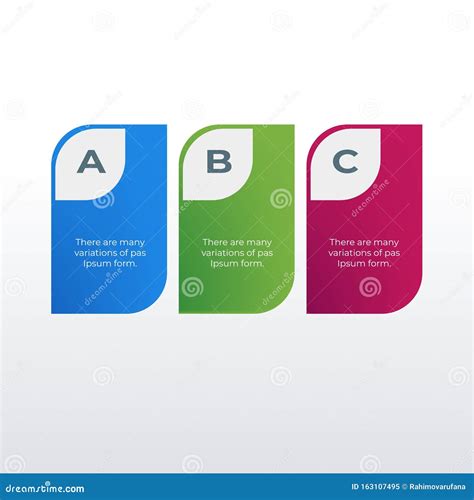 Three Columns Infographic Template Design Business Concept Infograph