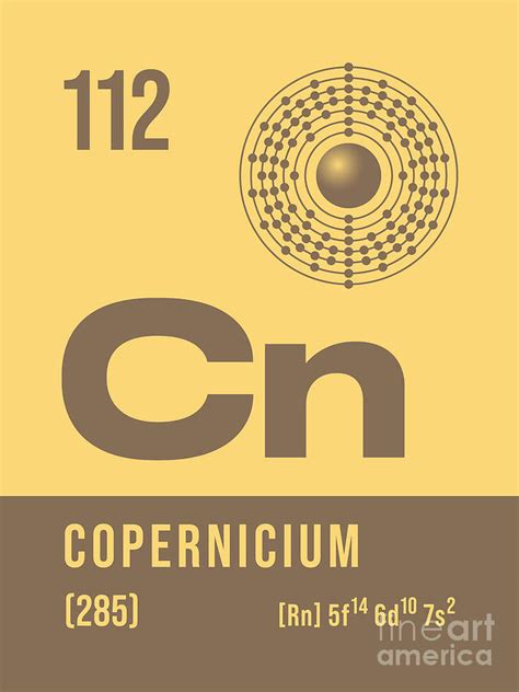 Periodic Element A 112 Copernicium Cn Digital Art By Organic