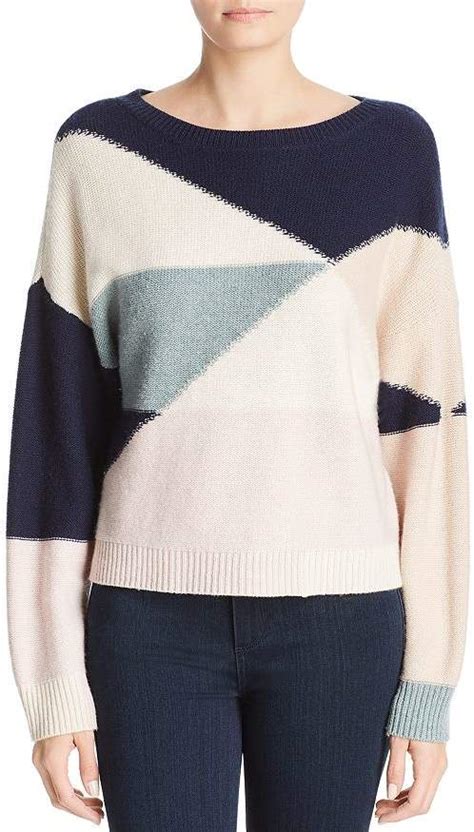 Joie Megu Wool And Cashmere Color Block Sweater Women Bloomingdales