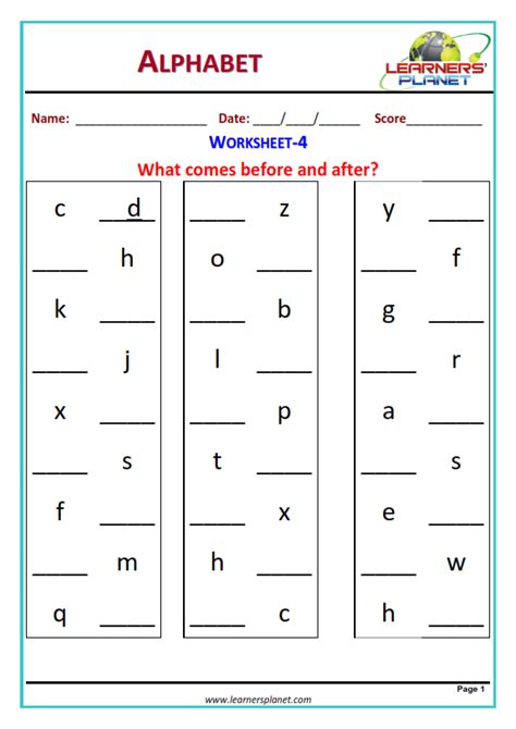 Alphabet Matching Worksheets For Kindergarten Pdf