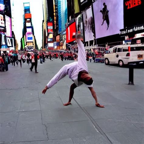 Gandhi Breakdancing In New York Times Square Stable Diffusion Openart