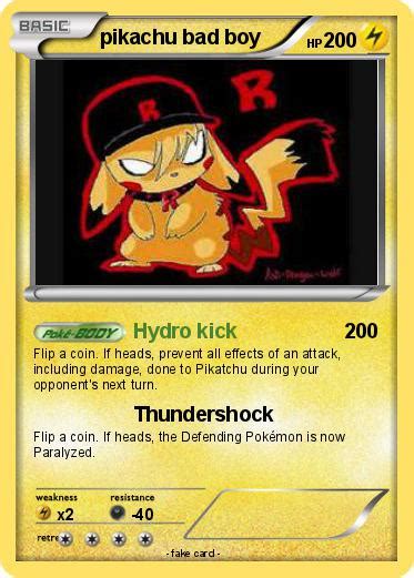 Pokémon Pikachu Bad Boy Hydro Kick My Pokemon Card