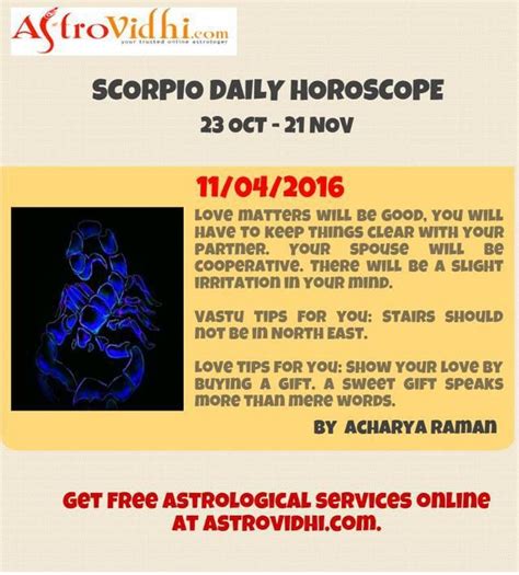 Read Your Scorpio Daily Horoscope To Plan Your Day Accordingly Get