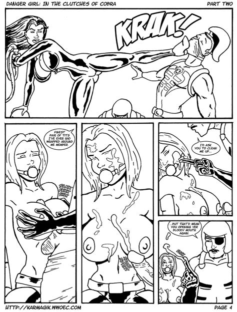 Danger Girl In The Clutches Of Cobra Part 2 Page 4 Inks By