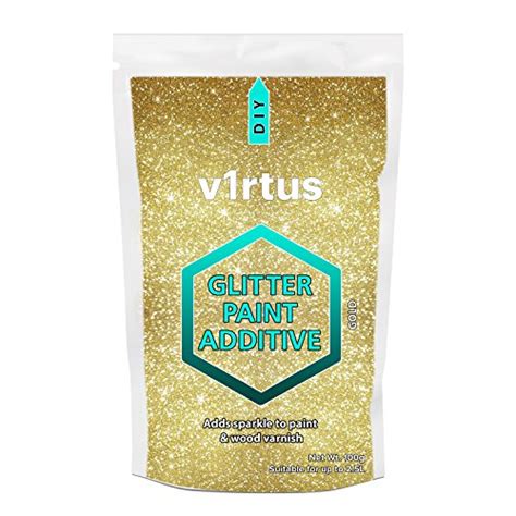 V1rtus Gold Glitter Paint Crystal Additive 100g 35oz For Acrylic