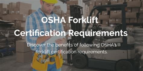 An Overview Of Osha Forklift Certification Requirements