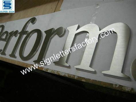 Brushed Stainless Steel Lettersbrushed Stainless Steel Lettering