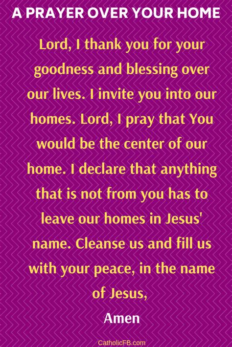 Prayer To Remove Evil From My Home