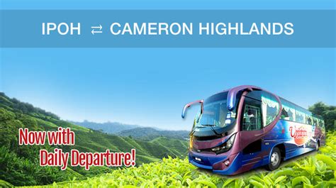 The cameron highlands is located just 120 miles from the malaysian capital of kuala lumpur, making it a relatively accessible place to visit. Ipoh to Cameron Highlands bus tickets now available online