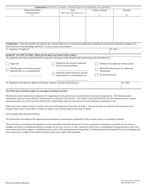 Atf Form 6nia 53303d Fill Out Sign Online And Download Fillable