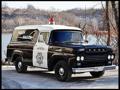 Vintage Ford Paddy Wagon Old Police Cars Police Cars Classic Trucks