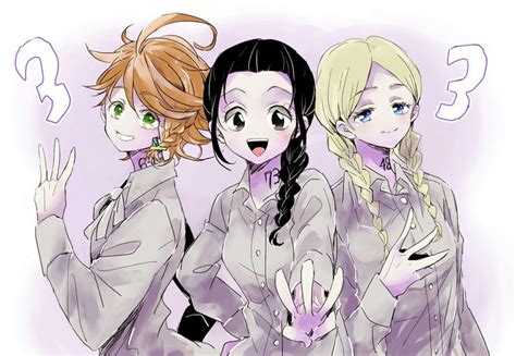 The promised neverland anime character headshots. Emma, Isabella, Anna | The Promised Neverland | エマ 漫画, ネバー ...