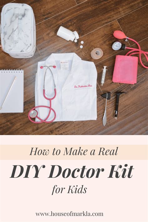 How To Make A Real Diy Doctor Kit For Kids — House Of Mark