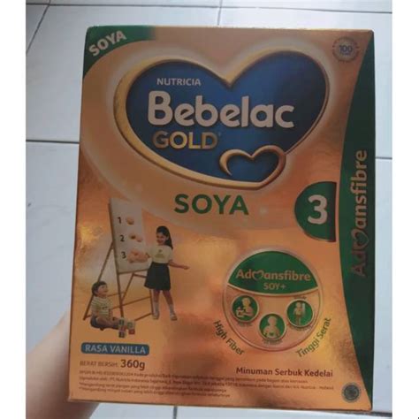 Jual Bebelac Gold Soya 360gram Rasa Vaila Indonesiashopee Indonesia