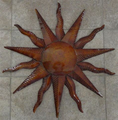 Sunburst Sun Wall Hanging Metal Art Decor 29 Indoor Outdoor Sculpture