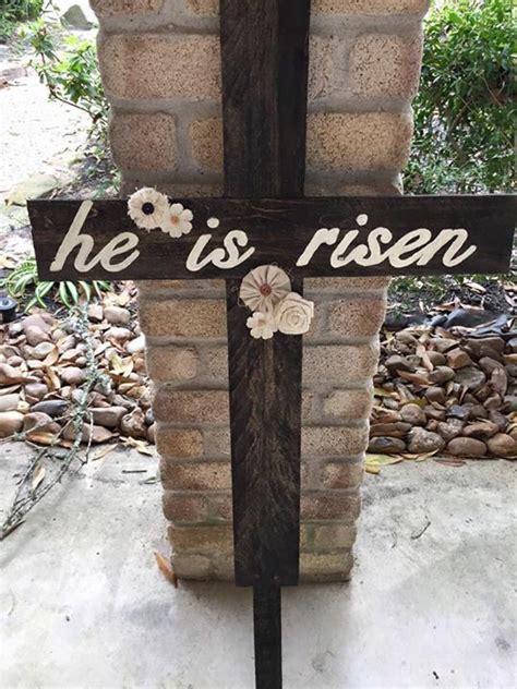 Both hybrid and digital scrapbook layouts, art projects, art journaling pages, bible journaling pages, greeting cards includes: Pallet sign he is risen yard cross. $35 | Easter yard art ...
