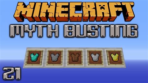Maybe you would like to learn more about one of these? Armour Durability Damage Minecraft Myth Busting 21 - YouTube
