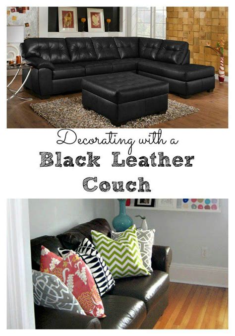 One of the easiest living room ideas on a budget is to don your diy dungarees and get painting. Living Room Decorating Ideas With Black Leather Sofa ...