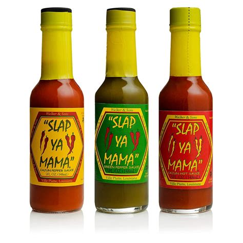 Slap Ya Mama All Natural Louisiana Style Hot Sauce Variety Pack Cajun