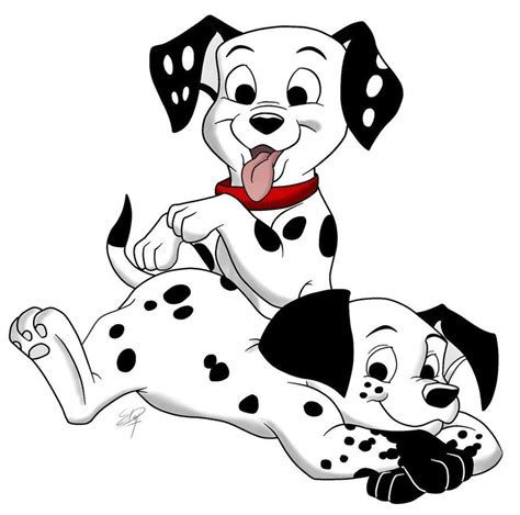 Cartoons Sticker Puppy 101 Dalmatians Disney Clipart Dalmatian