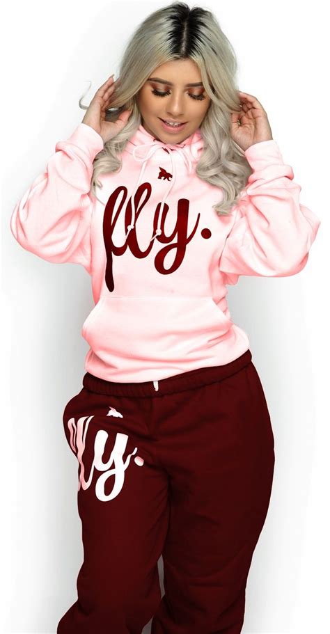 Fly Comfort Hoodie Outfit Light Pink Maroon Unisex Fit With Images Hoodie Outfit Fly