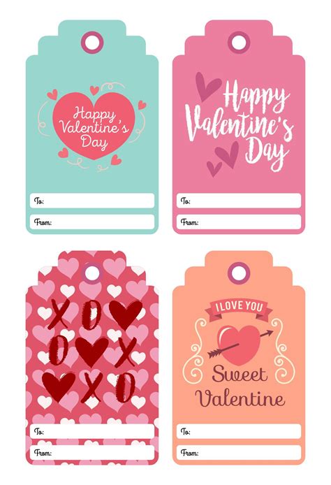 10 Best Valentines T Tags Printable Template Valentines T Tags