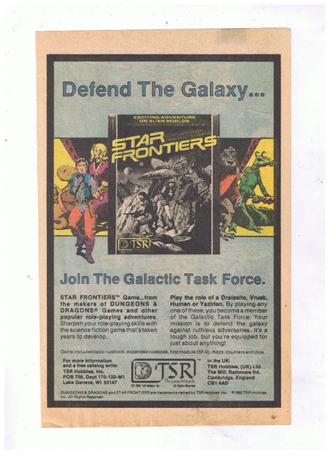 3x 1983 Star Frontiers Rpg Tsr Board Game Vintage Toy Ads Etsy