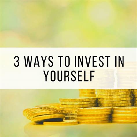 3 Ways To Invest In Yourself Personal Development Strategies Dr