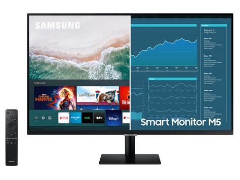 27 M50a Fhd Smart Monitor With Streaming Tv In Black Ls27am500nnxza