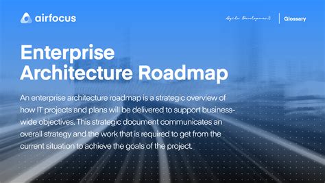 What Is an Enterprise Architecture Roadmap? Definition & FAQ