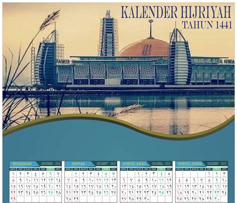 Kalender Hijriyah 1441 Dengan Coreldraw Tokofile