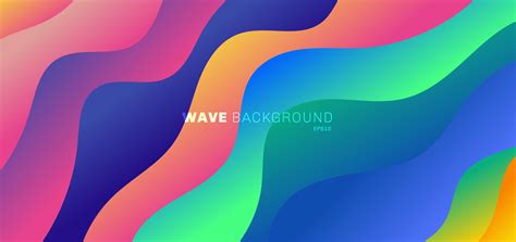 Abstract Background Modern Vibrant Gradient Color Waves 1221849 Vector