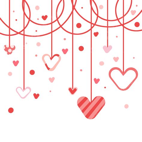 Hanging Heart Png Image Valentine Hanging Heart Pink Striped Love Heart Valentine S Day