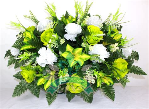 Beautiful Xl Lime Green Roses Lilies With White By Crazyboutdeco