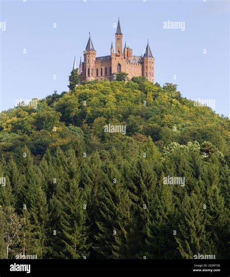 Aerial View Of Famous Hohenzollern Castle Ancestral Seat Of The