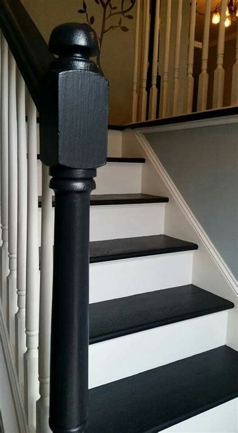 Interior stairs is a base building product and can be found in the ?/? Black tread stair project raised ranch entry 7 up 5 down | Raised ranch remodel, Ranch remodel ...