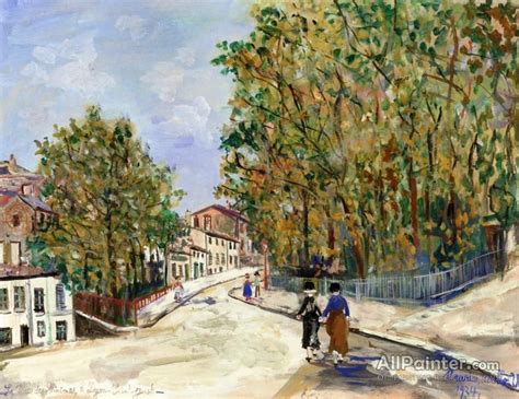 Maurice Utrillo The Place Des Minimes In Lyon Saint Just Oil Painting