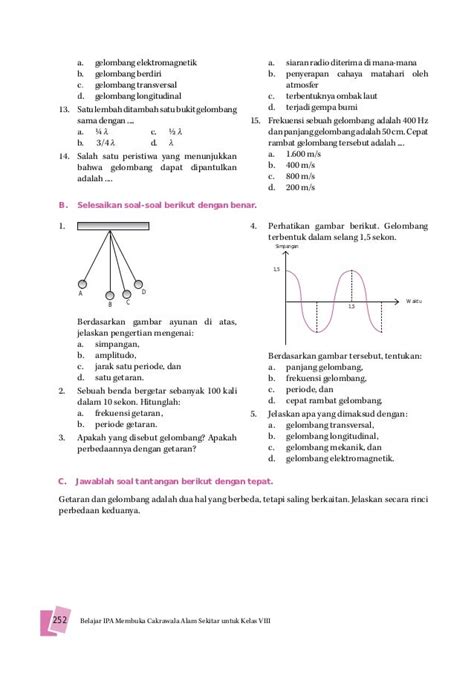 Contoh Soal Getaran Dan Gelombang Kelas 11