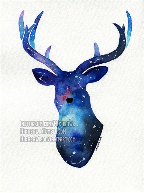 Galaxy Deer By On Deviantart