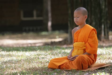 รูปภาพ คน เด็กผู้ชาย นั่งสมาธิ พุทธศาสนา ประเทศไทย เด็ก ๆ การทำ