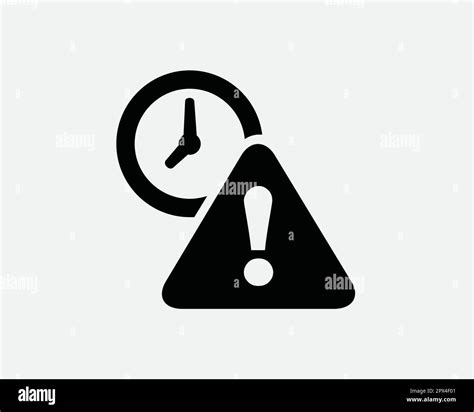 Late Icon Deadline Time Timer Clock Reminder Alert Expiry Date Symbol