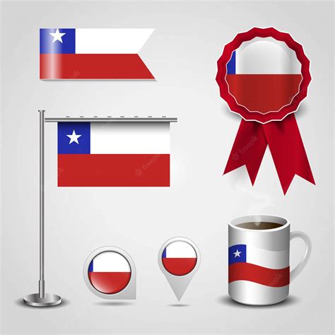 Bandera De Chile Vector Premium