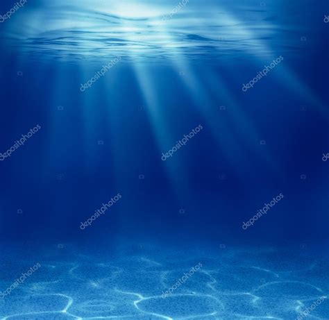 Blue Deep See Underwater Background ⬇ Stock Photo Image By © Andrey