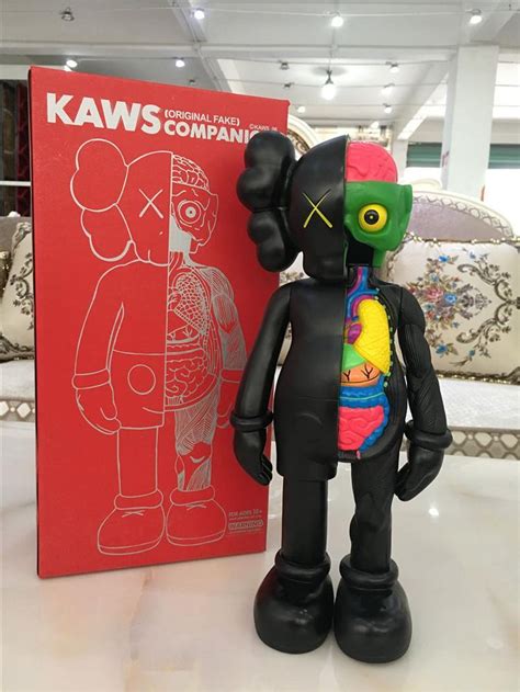 Kaws Bearbrick Pop Art Figuur 40 Cm Etsy