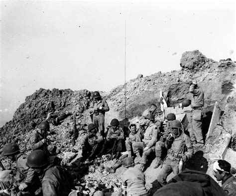 Rangers Rest Atop The Cliffs At Pointe Du Hoc 6 June 1944 World War